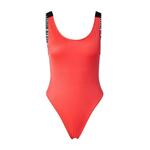 Calvin Klein Swimwear Jednodijelni kupaći kostim siva / crvena / crna