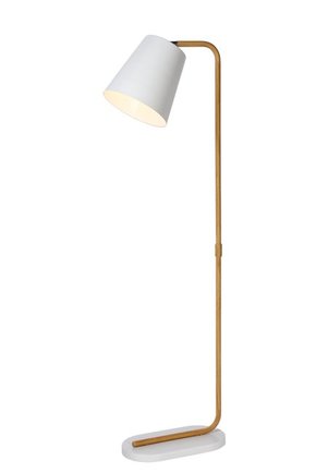 LUCIDE 71745/01/31 | Cona Lucide podna svjetiljka 140cm sa prekidačem na kablu 1x E27 bijelo