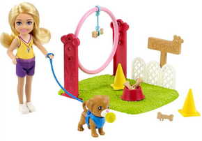 Mattel Barbie Chelsea set za igranje s dodacima:Trener za pse