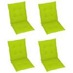 vidaXL Jastuci za vrtne stolice 4 kom jarko zeleni 100 x 50 x 3 cm