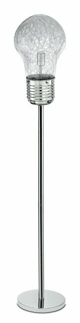 FANEUROPE I-LAMPD/PIANT | Lampadina Faneurope podna svjetiljka Luce Ambiente Design 165cm s prekidačem 1x E27 krom