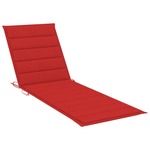 vidaXL Jastuk za ležaljku za sunčanje crveni 200x70x4 cm od tkanine