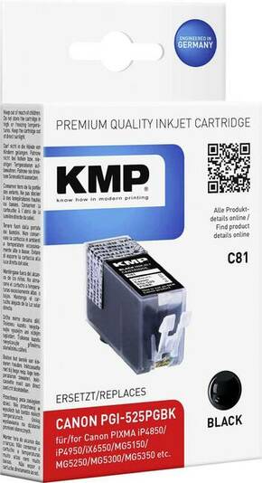 KMP tinta zamijenjen Canon PGI-525 kompatibilan crn C81 1513