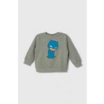 UNITED COLORS OF BENETTON Sweater majica plava / siva melange / crna / bijela
