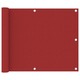 vidaXL Balkonski zastor crveni 75 x 300 cm od tkanine Oxford