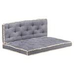 vidaXL 2-dijelni set jastuka za sofu od paleta plavi