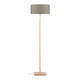 Podna svjetiljka s bež sjenilom i Good &amp; Mojo Fuji konstrukcijom od bambusa