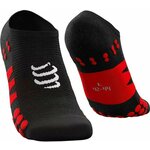 Compressport No Show Socks Black/Red T1 Čarape za trčanje