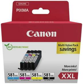Canon tinta CLI-581XXL C/M/Y/BK Multi Pack original kombinirano pakiranje crn