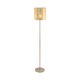EGLO 97647 | Viserbella Eglo podna svjetiljka okrugli 158,5cm sa nožnim prekidačem 1x E27 šampanjac žuto, zlatno