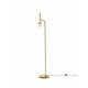 NOVA LUCE 9043314 | Pielo Nova Luce podna svjetiljka 165cm s prekidačem 1x G9 zlatno, krom, opal