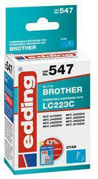Edding patrona tinte zamijenjen Brother LC223C kompatibilan pojedinačno cijan EDD-547 18-547