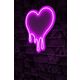 Ukrasna plastična LED rasvjeta, Melting Heart - Pink