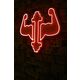 Ukrasna plastična LED rasvjeta, Gym Dumbbells WorkOut - Red