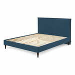 Plavi bračni krevet Bobochic Paris Sary Dark, 180 x 200 cm