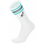 Čarape za tenis Australian Socks With Lines 1P - white/turquoise