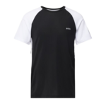 Muška majica BOSS x Matteo Berrettini Colour-Blocked Slim-Fit T-Shirt With Decorative Reflectiv - black