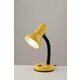 FANEUROPE LDT032-GIALLA | Ldt Faneurope stolna svjetiljka Luce Ambiente Design 34,5cm s prekidačem fleksibilna 1x E27 žuto, crno, bijelo