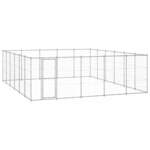 vidaXL Vanjski kavez za pse od pocinčanog čelika 36,3 m²