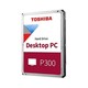 Toshiba P300 HDWD240UZSVA HDD, 2TB/4TB, SATA, SATA3, 5400rpm, 128MB cache, 3.5"