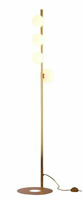 JUPITER 1924 TDP MS | Taida-Jup Jupiter podna svjetiljka 151cm sa nožnim prekidačem 4x G9 zlatno