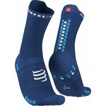 Compressport Pro Racing Socks V4.0 Run High Sodalite/Fluo Blue T2 Čarape za trčanje