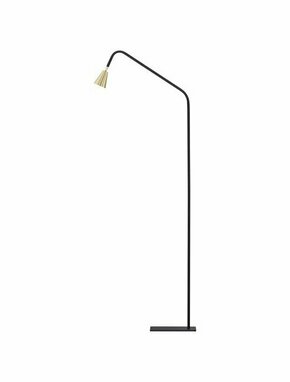 NOVA LUCE 9010227 | Geko-NL Nova Luce podna svjetiljka 157cm s prekidačem elementi koji se mogu okretati 1x GU10 crno mat