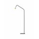 NOVA LUCE 9010227 | Geko-NL Nova Luce podna svjetiljka 157cm s prekidačem elementi koji se mogu okretati 1x GU10 crno mat, zlatno
