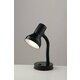FANEUROPE LDT032-NERO | Ldt Faneurope stolna svjetiljka Luce Ambiente Design 34,5cm s prekidačem fleksibilna 1x E27 crno, bijelo