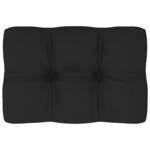vidaXL Jastuk za sofu od paleta crni 60 x 40 x 12 cm