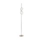 EGLO 97942 | Novafeltria Eglo podna svjetiljka 160cm sa nožnim prekidačem 1x LED 1300lm 3000K poniklano mat, bijelo