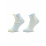 Set od 2 para dječjih visokih čarapa United Colors Of Benetton 6AO3F2111 681 Plava