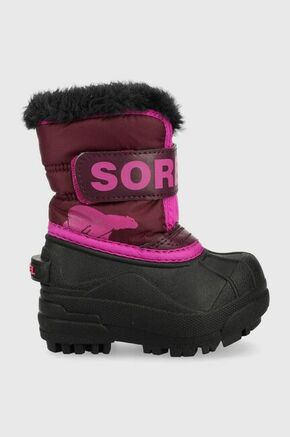 Dječje cipele za snijeg Sorel Toddler boja: ljubičasta - ljubičasta. Dječje čizme za snijeg iz kolekcije Sorel. Model s termo podstavom