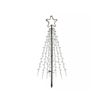 Emos LED Božićno drvce 180cm, timer vanjski i unutarnji, metal, hladno bijela