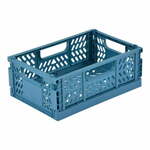 Plava plastična kutija za pohranu 21x14.5x8 cm – Homéa
