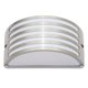 BRILLIANT 96130/82 | Celica Brilliant zidna svjetiljka 1x E27 IP44 plemeniti čelik, čelik sivo, bijelo