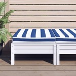 Jastuk za palete plavo-bijeli prugasti 60x60x10 cm od tkanine