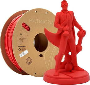 Polymaker 70826 PolyTerra PLA 3D pisač filament PLA 1.75 mm 1000 g crvena (mat) 1 St.
