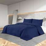 vidaXL Set posteljine za poplun modri 260x240 cm lagana mikrovlakna