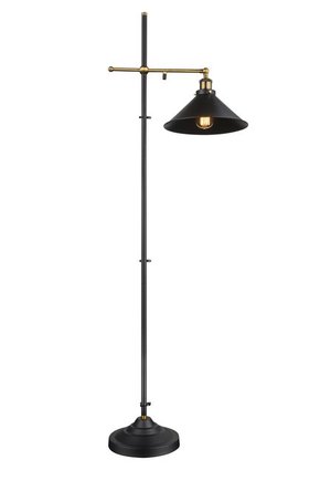 GLOBO 15053S | Lenius Globo podna svjetiljka 155cm s prekidačem s podešavanjem visine 1x E27 metal crna