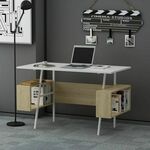 Studijski stol, Ironi - White, Oak