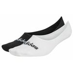 Čarape za tenis Adidas Thin Linear Ballerina Socks 2P - white/black