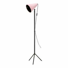 Crna podna svjetiljka s ružičastim sjenilom Markslöjd Cilla