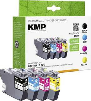 KMP kombinirano pakiranje tinte zamijenjen Brother LC-3213VAL kompatibilan kombinirano pakiranje crna