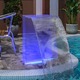 vidaXL Fontana za bazen RGB LED svjetla i set konektora akrilna 51 cm