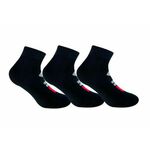 Čarape za tenis Fila Fitness Quarter Socks 3P - black