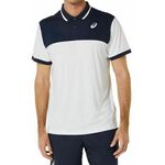 Muški teniski polo Asics Court Polo Shirt - brilliant white/midnight