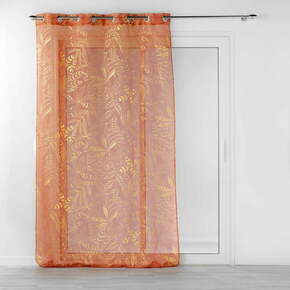 Narančasta prozirna zavjesa 140x280 cm Belflor – douceur d'intérieur