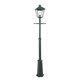 NORLYS 491B | London-NO Norlys podna svjetiljka 191cm s podešavanjem visine 1x E27 IP54 crno, prozirno
