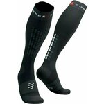 Compressport Alpine Ski Full Socks Black/Steel Grey T1 Čarape za trčanje